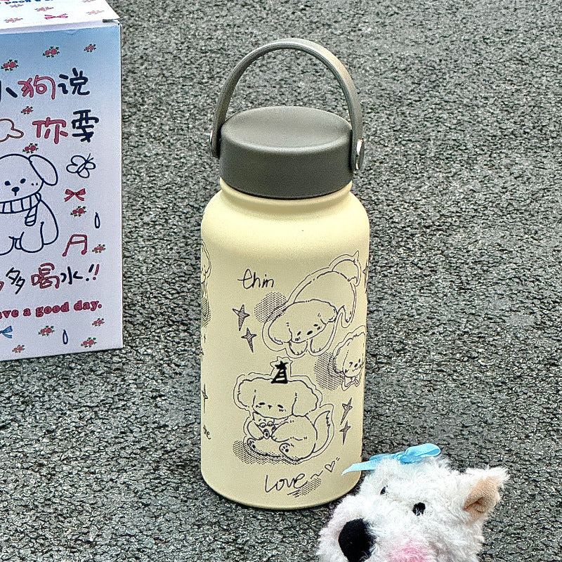 Women’s insulated drinking bottle with funny cat design Stornfield