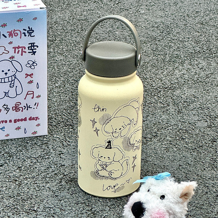 Women’s insulated drinking bottle with funny cat design Stornfield