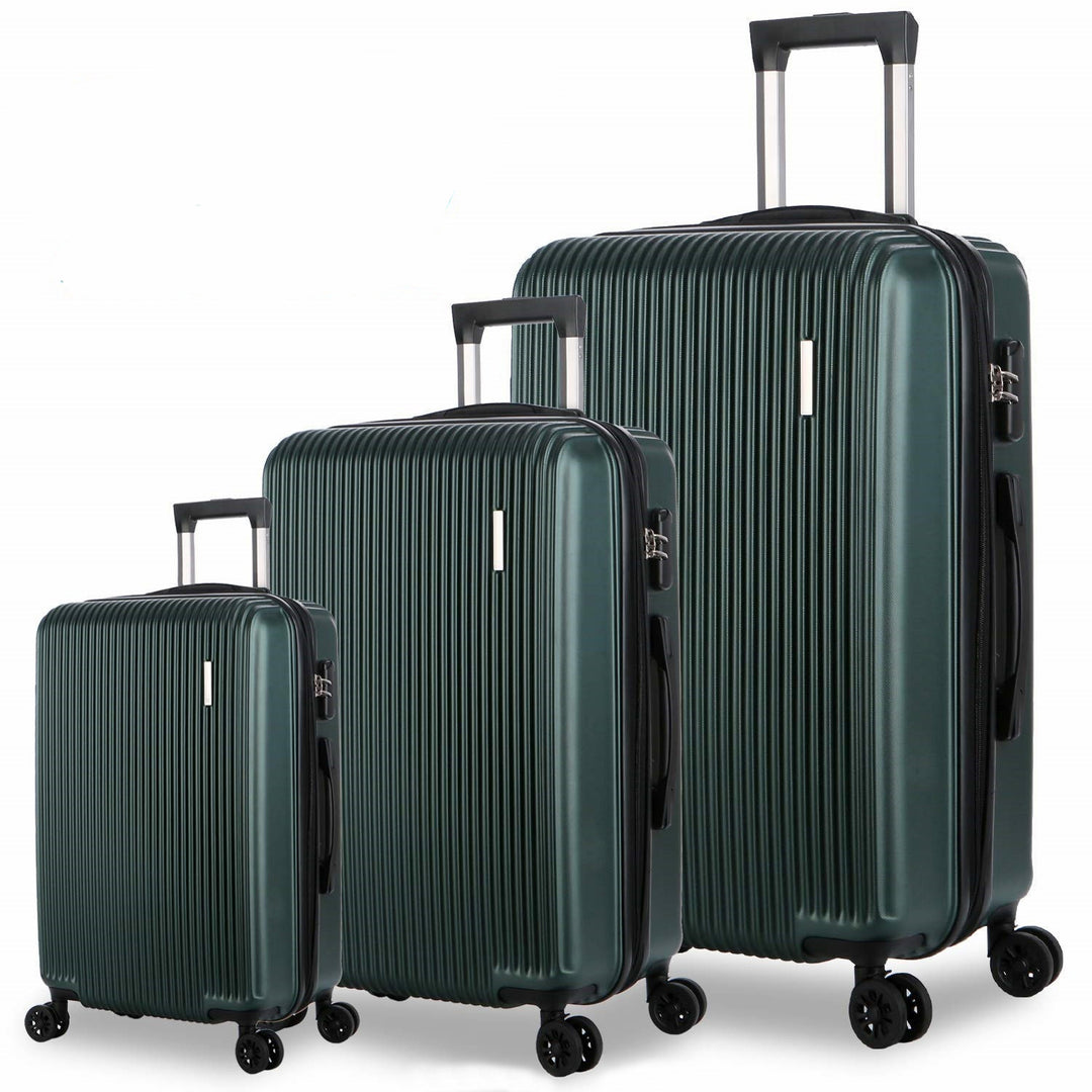 Unisex Three-Piece Expandable Hard Shell Luggage Set Stornfield