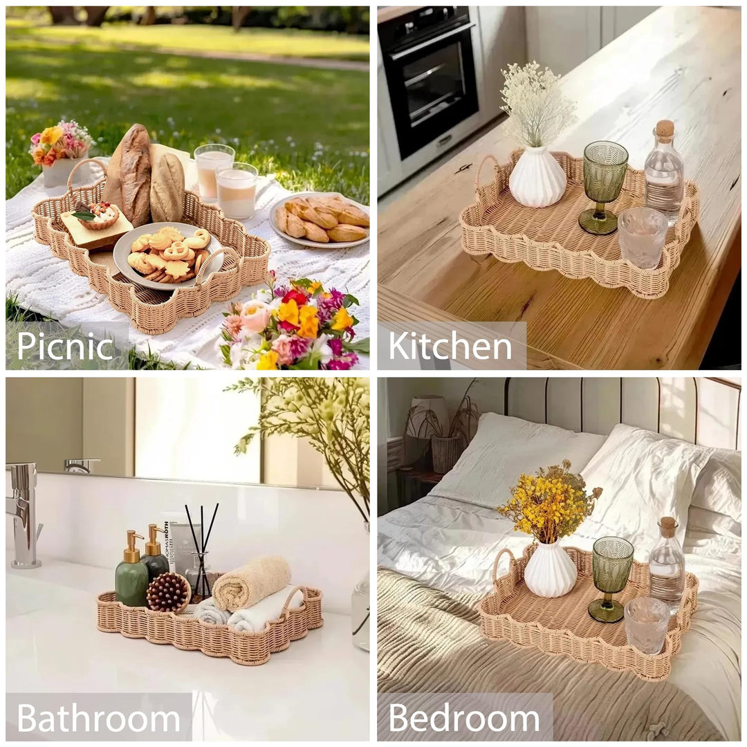 Natural Woven Storage Tray Stornfield