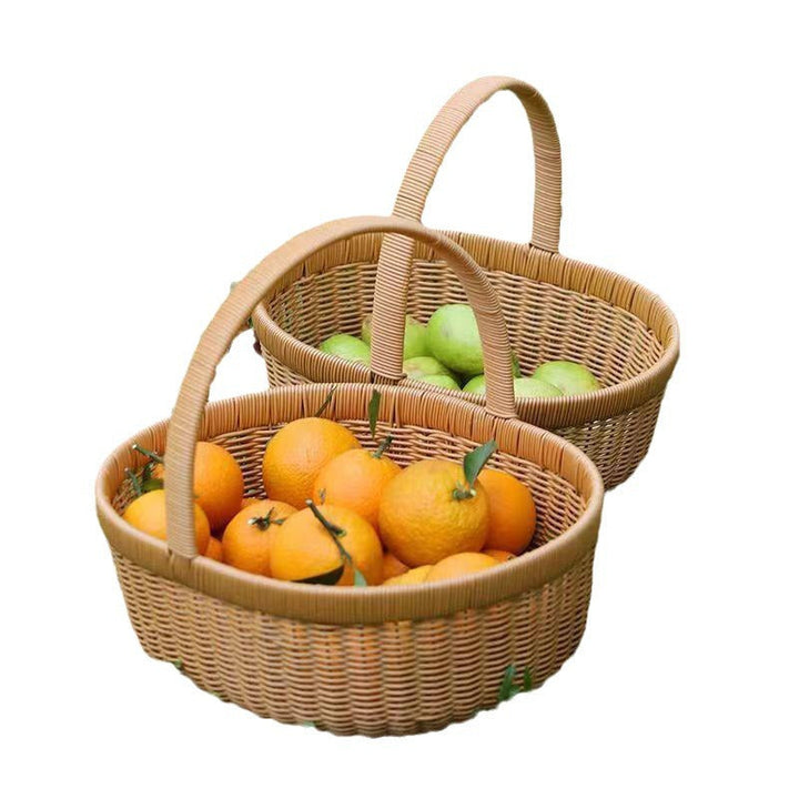 Handwoven Natural Storage Basket Stornfield