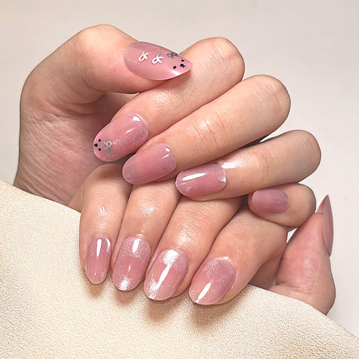 Artificial nail art with playful bunny design Stornfield