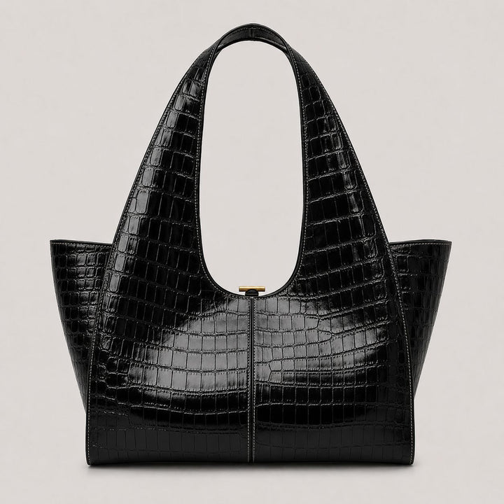 Sleek Structured Tote Handbag