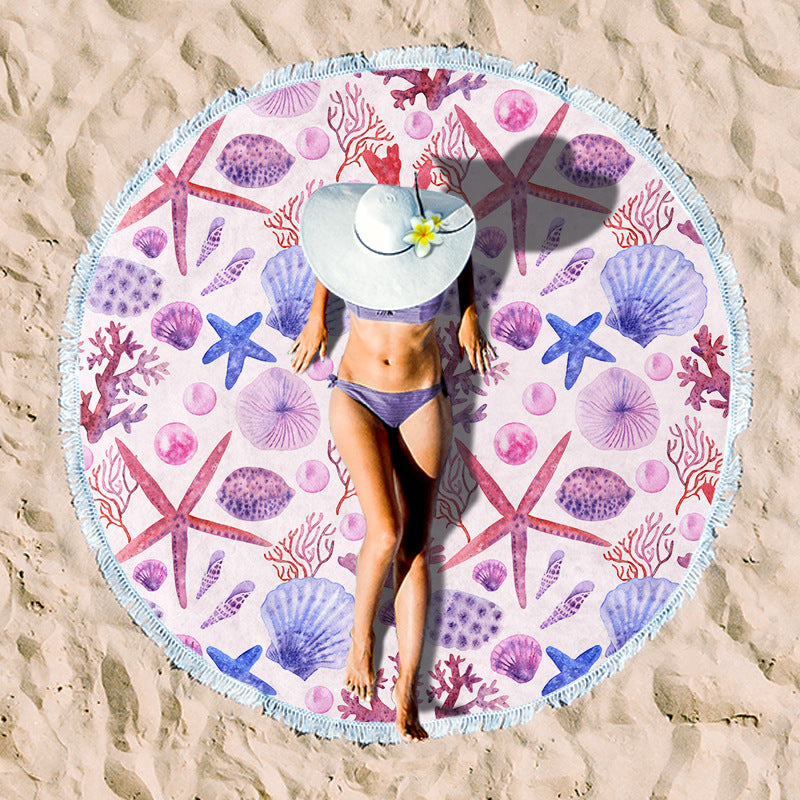 Rundstrand towel with unique sunset design Stornfield