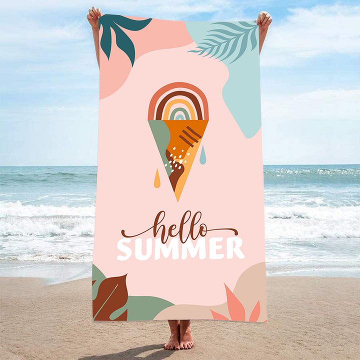 Ladies beach towel with maritime stripe pattern Stornfield