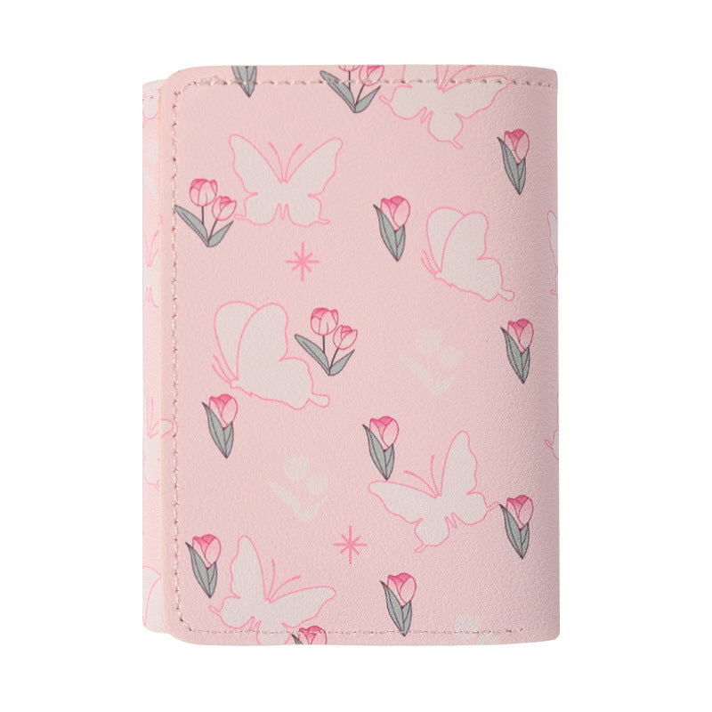 Floral Butterfly-Themed Passport Holder