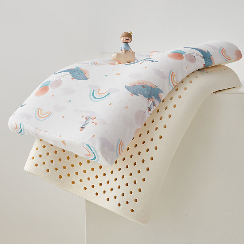 Children's sleeping pillow with hypoallergenic cover and cute vehicle motif Stornfield