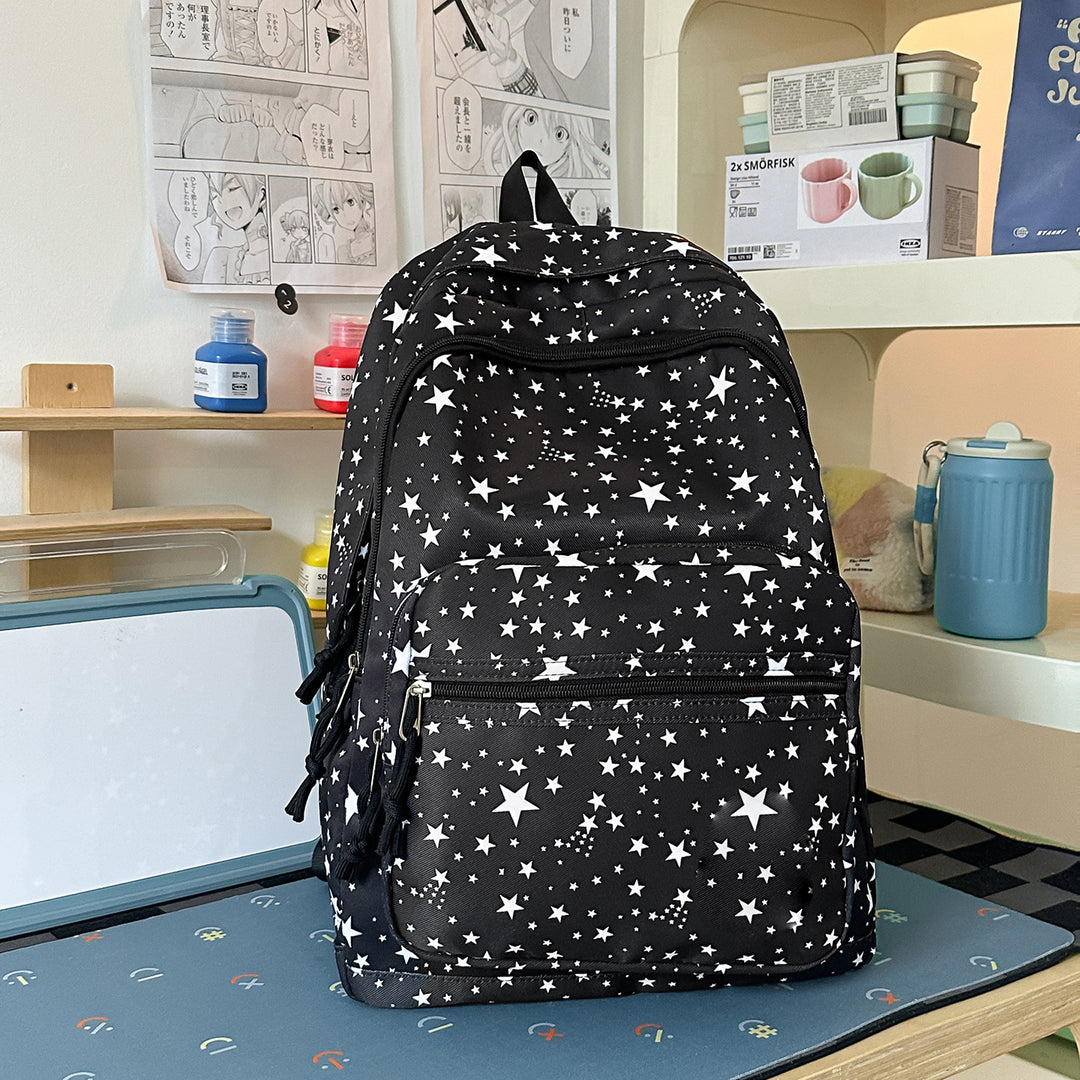 Versatile Multi-Functional Star-Printed Backpack Stornfield