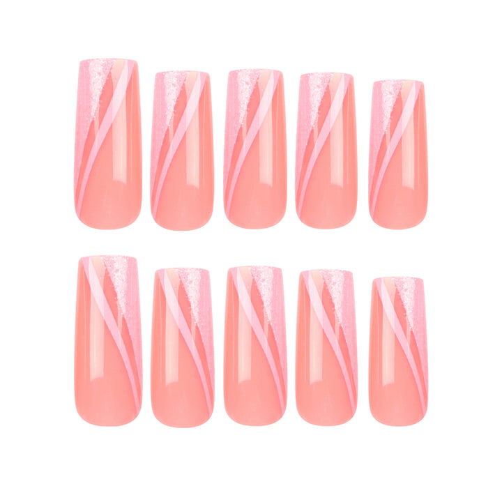 Artful Stiletto Nails with Glitter Sheen Stornfield