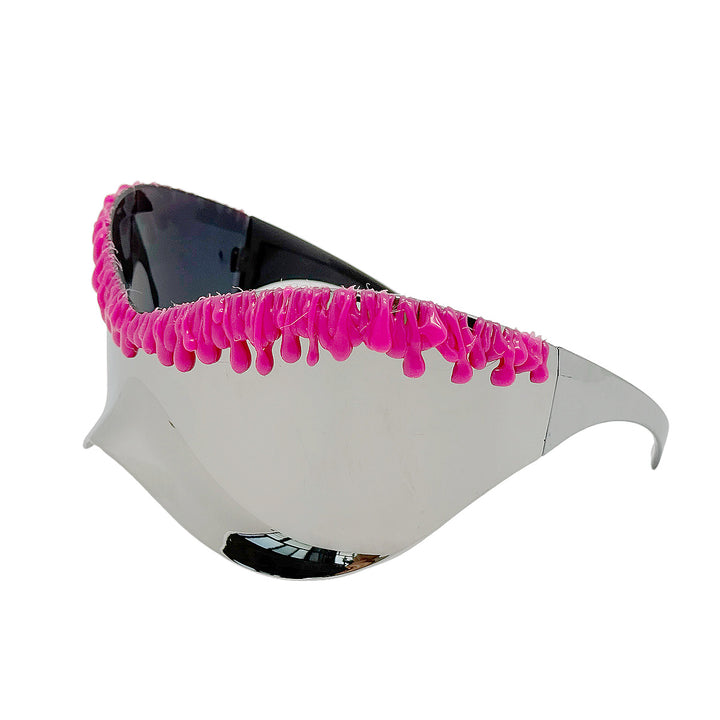 Women's futuristic sunglasses with unique wave frame Stornfield