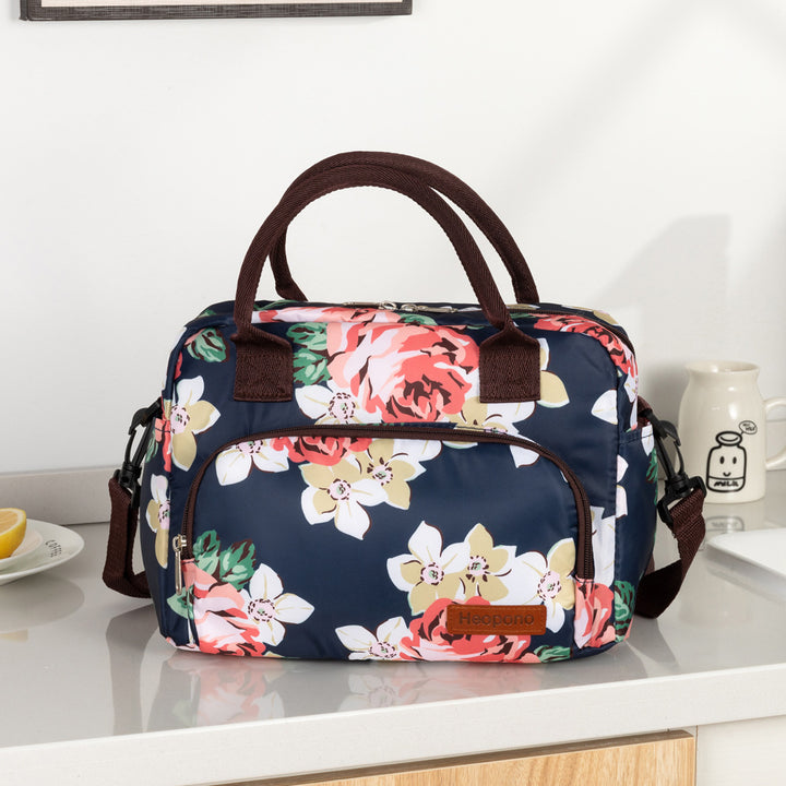 Floral Pattern Insulated Lunch Cooler