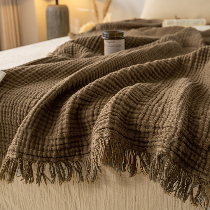 Cozy Waffle Weave Blanket