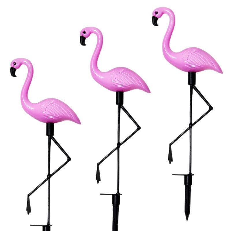 Decorative Solar Flamingo Lawn Stake With Adjustable Arm Stornfield