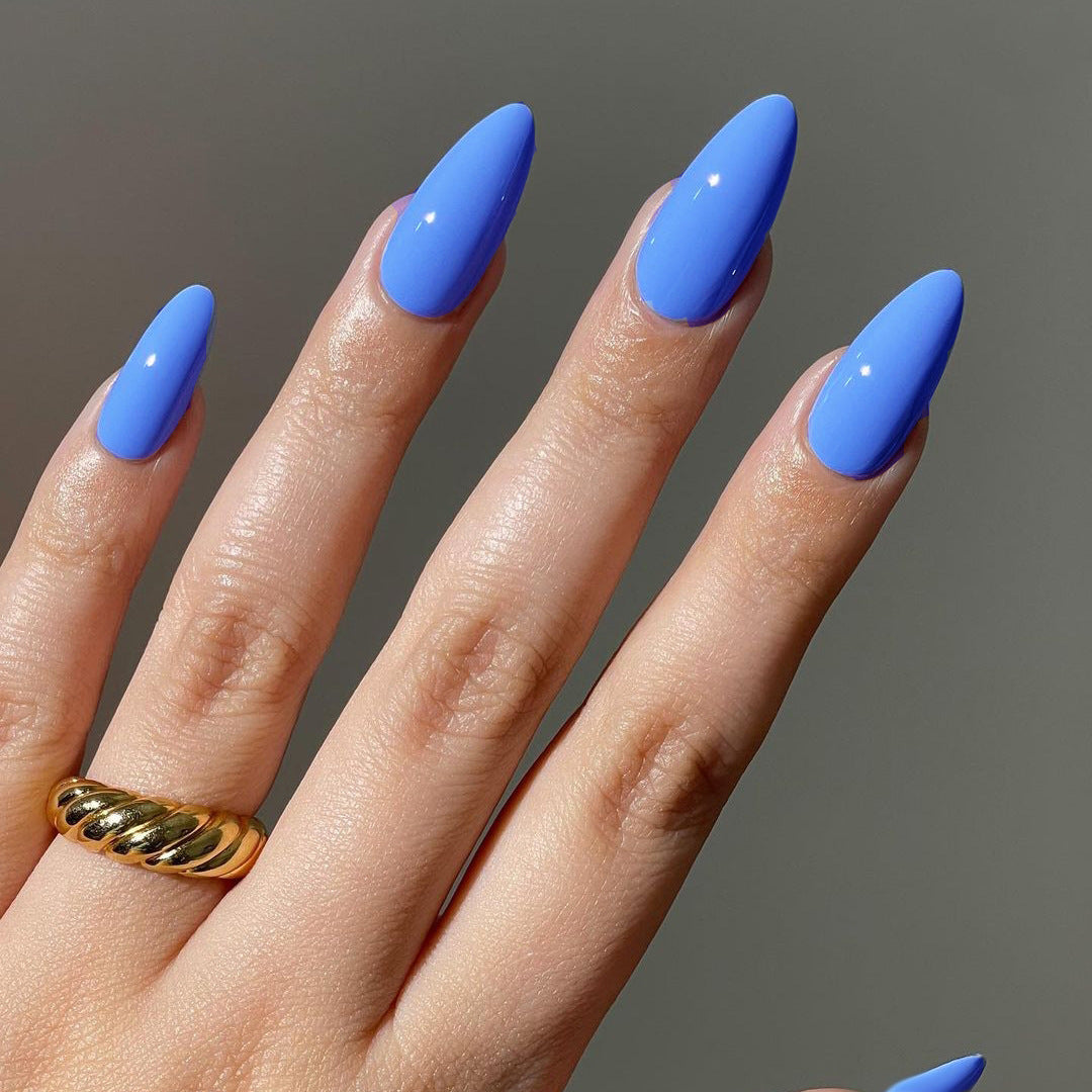 Premium Glossy Almond-Shaped Press-On Nails Stornfield