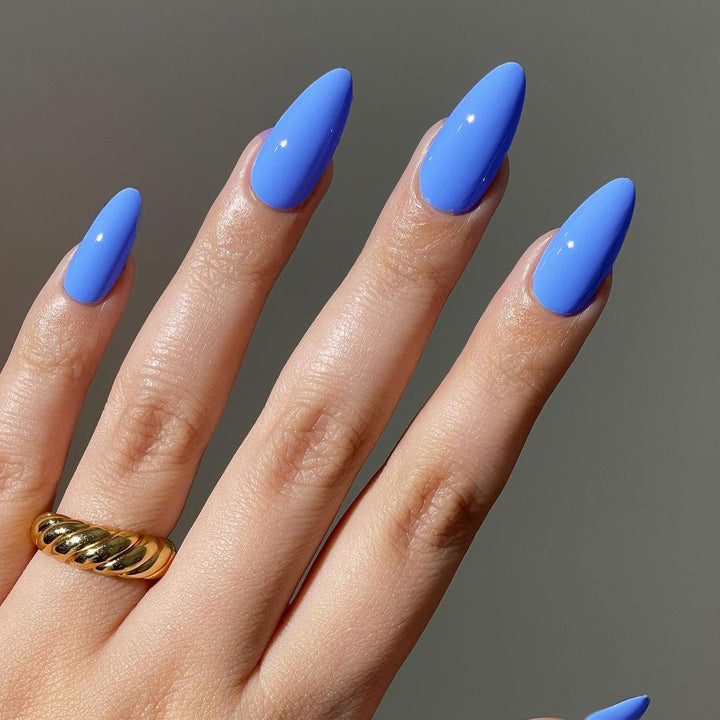 Premium Glossy Almond-Shaped Press-On Nails Stornfield