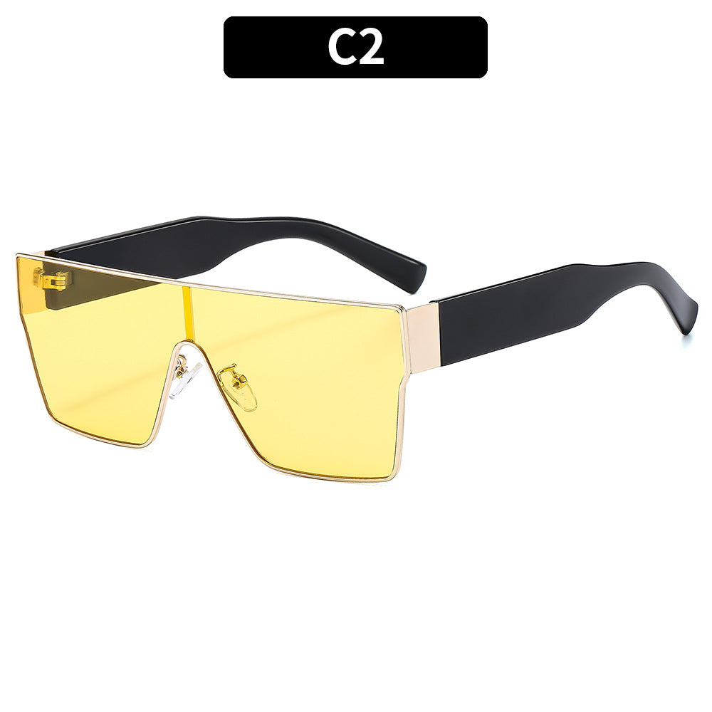 Futuristic Angular Shield Sunglasses