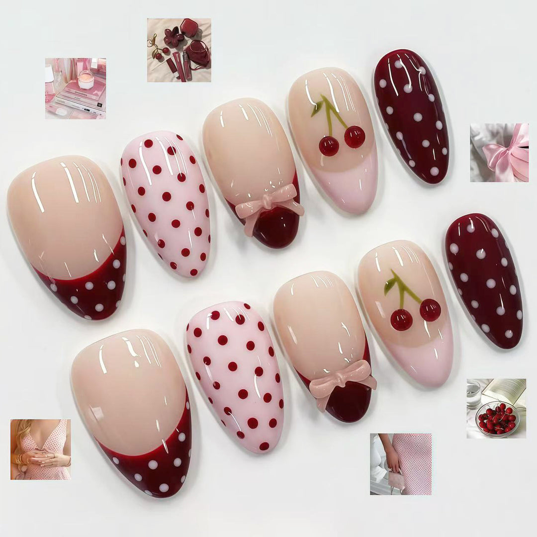 Artistic Cherry Design Press-On Nails Stornfield