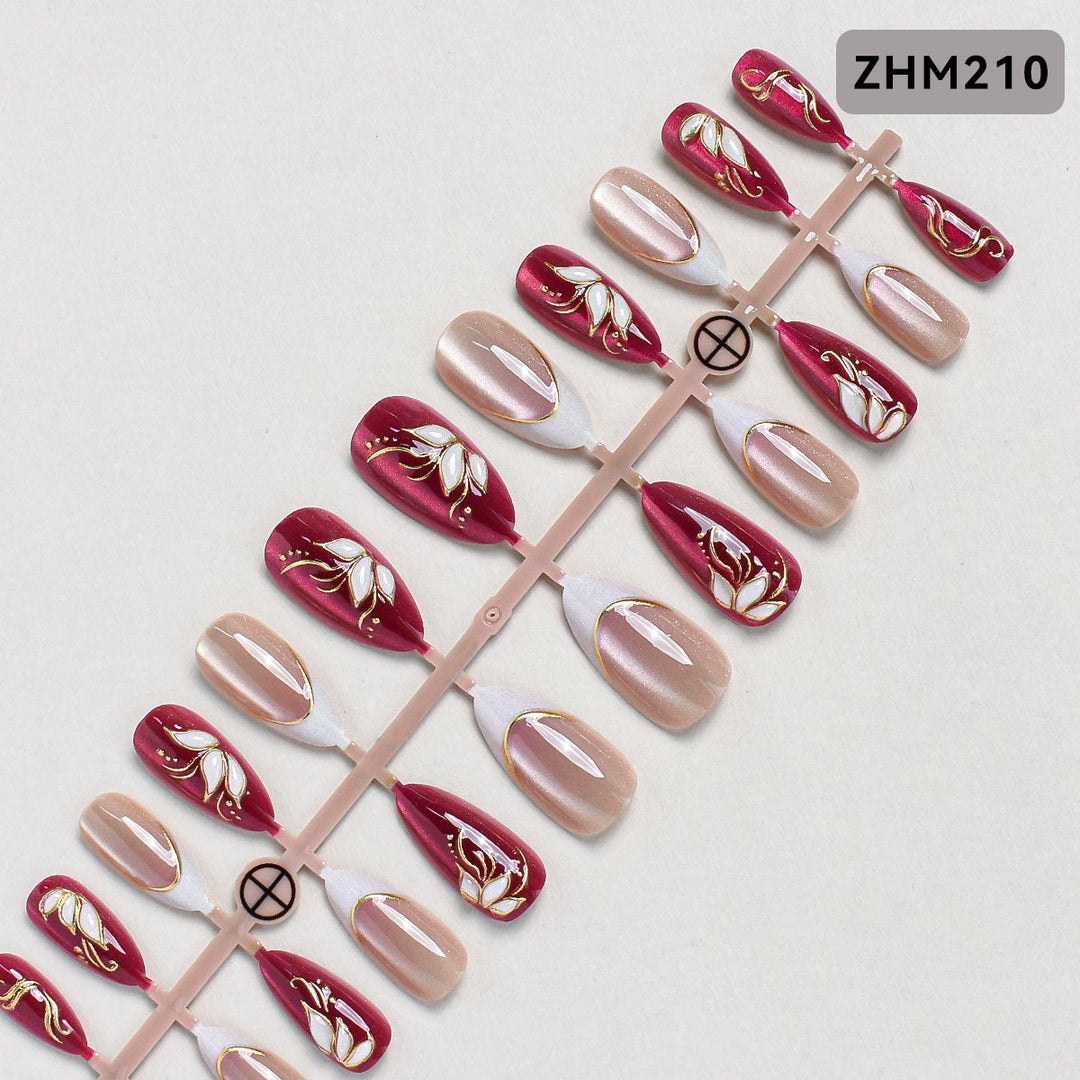 Decorative Press-On Nail Set Stornfield