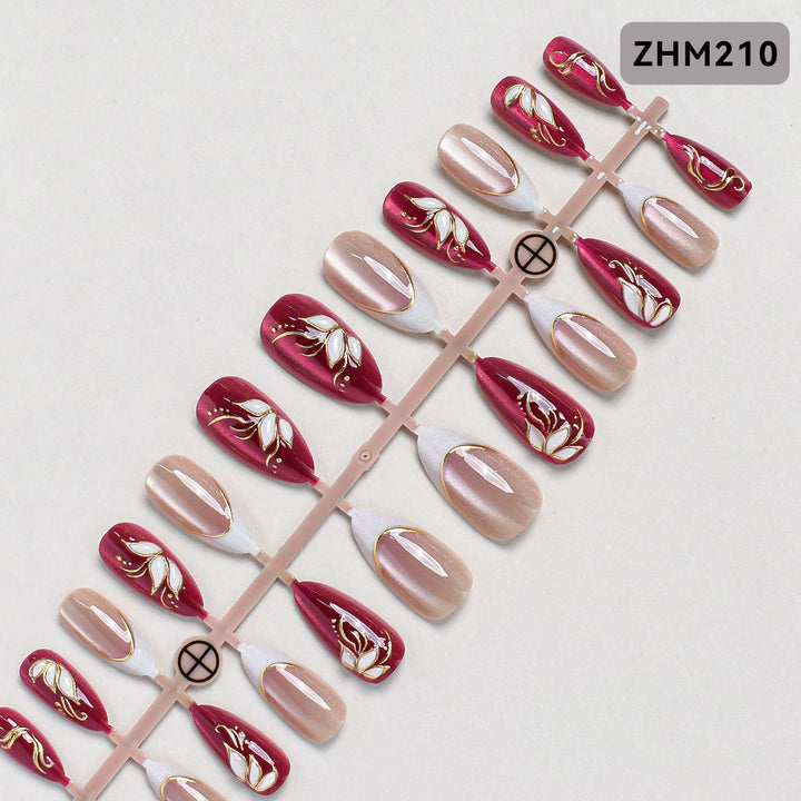 Decorative Press-On Nail Set Stornfield