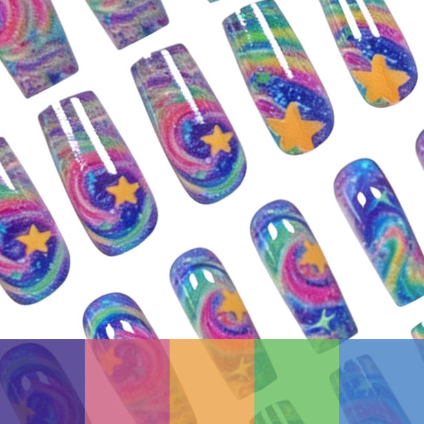 Artistic Glittery Nail Art Enhancements Stornfield