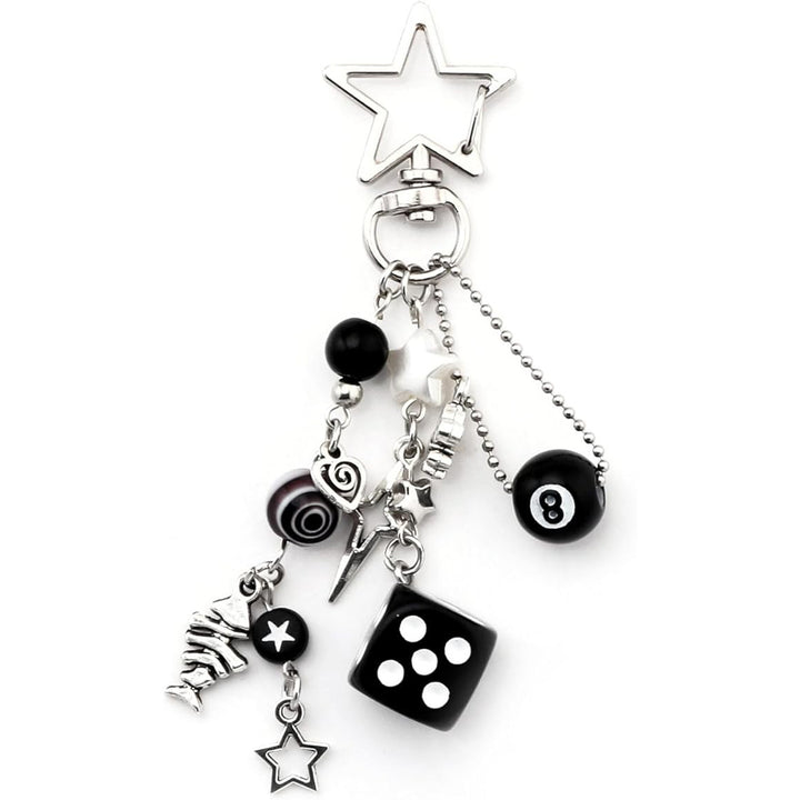 Keychain with Colorful Dice Stornfield