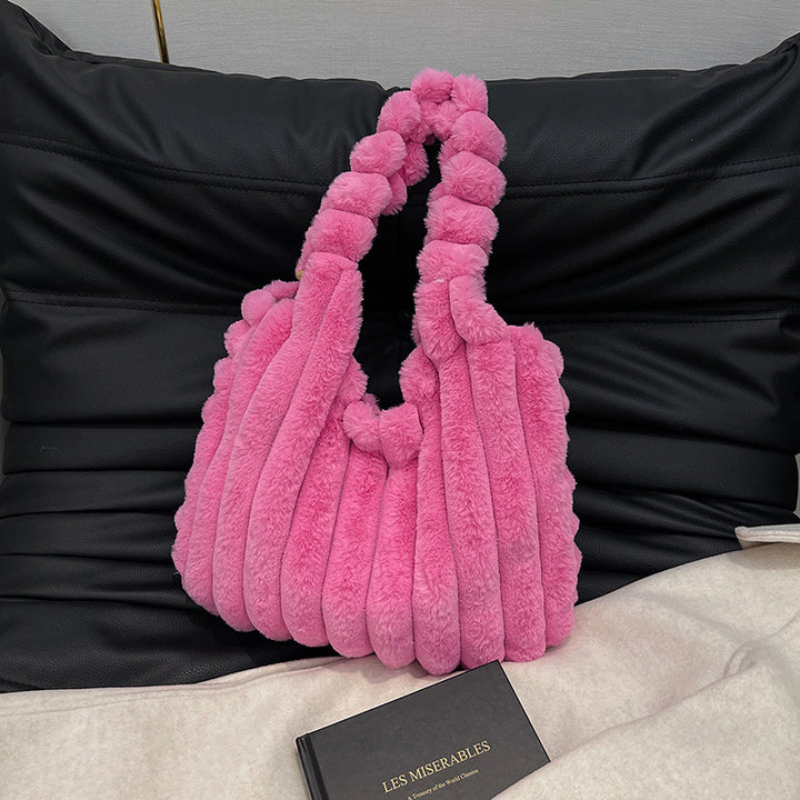 Plush Oversized Shoulder Bag