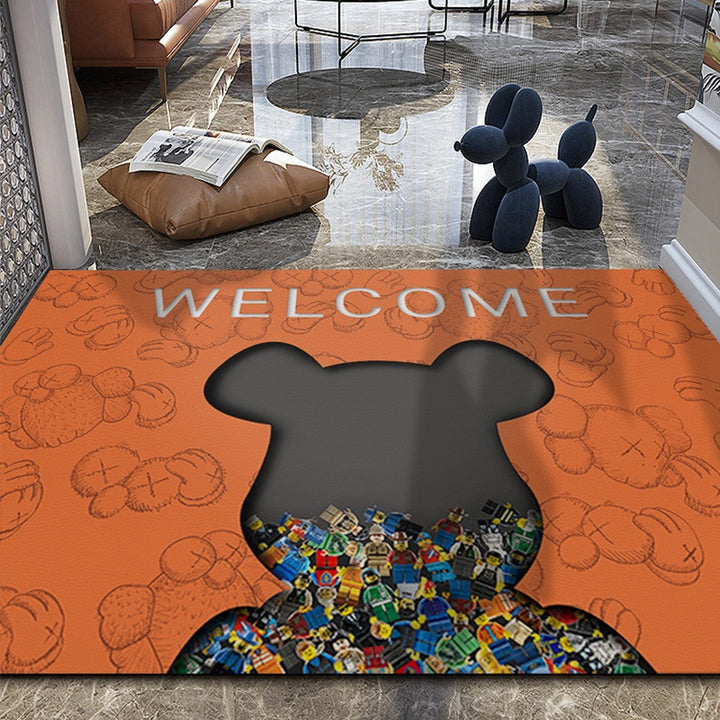 Cute Dog-Themed Entrance Mat