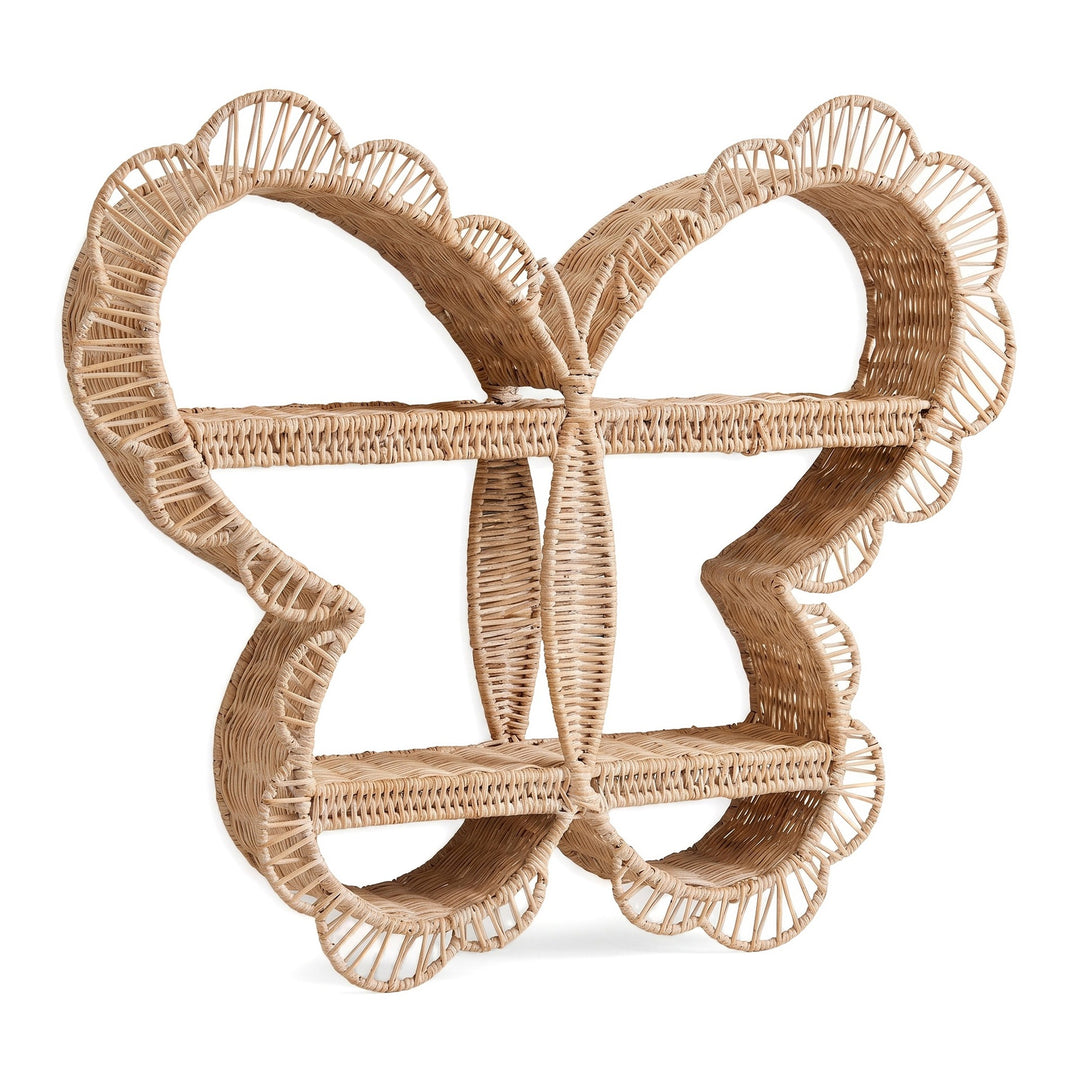 Playful wall shelf in butterfly design Stornfield