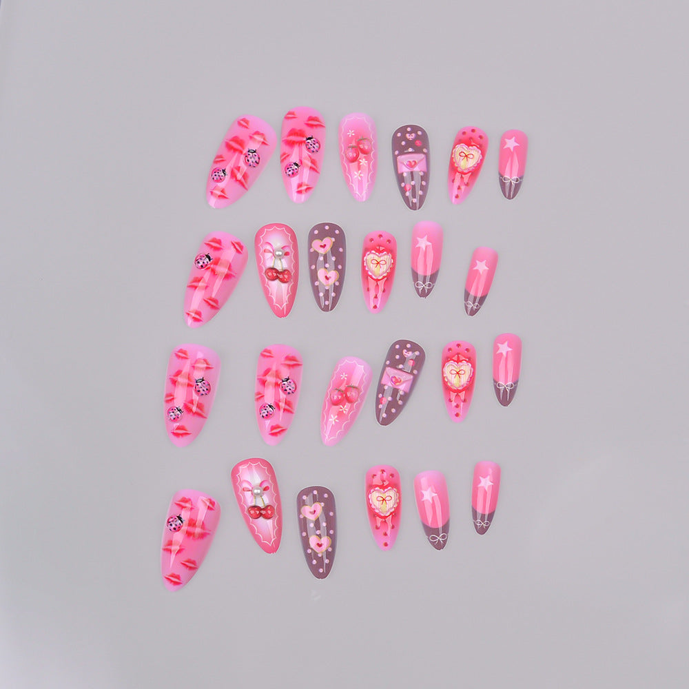 Romantic Themed Press-On Nail Set Stornfield