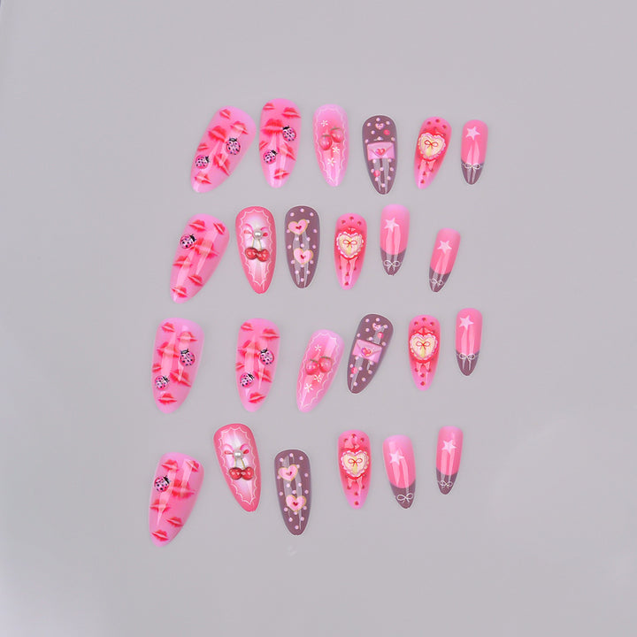 Romantic Themed Press-On Nail Set Stornfield
