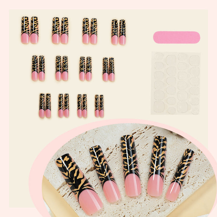 Creative nail art set with stylish animal pattern Stornfield