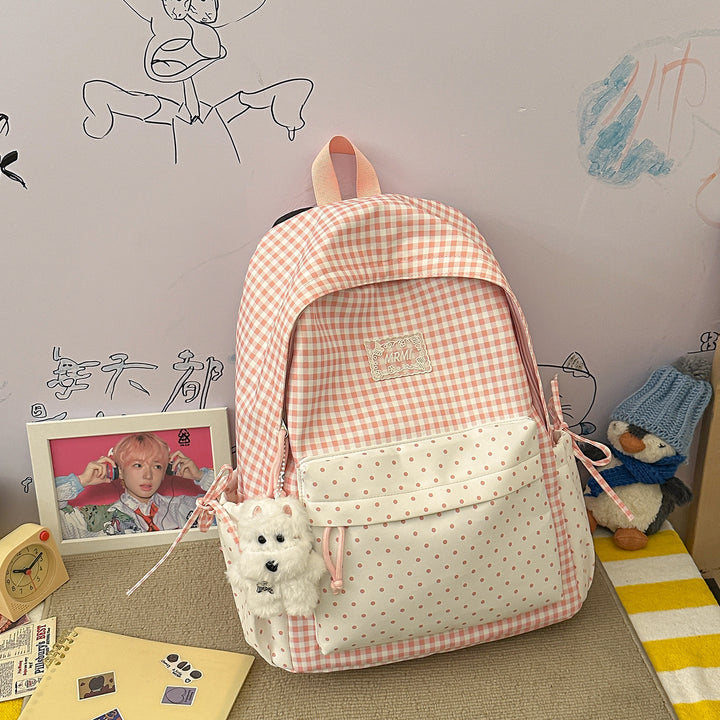 Chic Plaid Backpack Stornfield