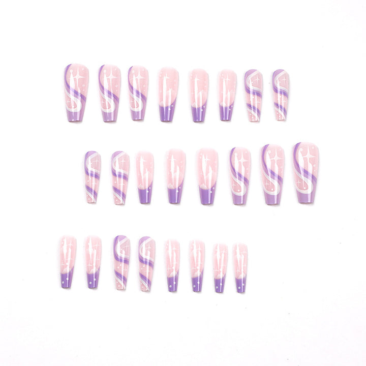 Artful Nail Extensions with Trendy Ombre Design Stornfield