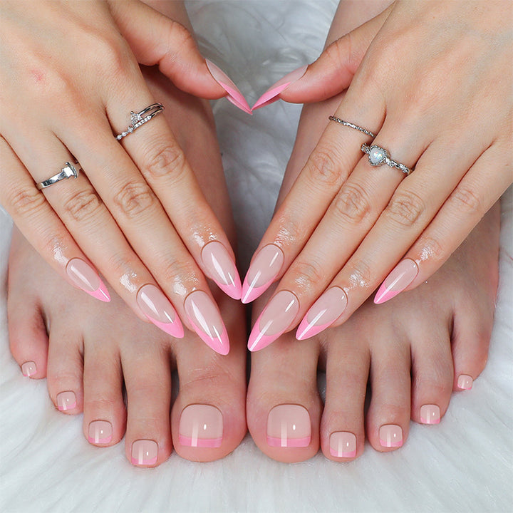 Premium Press-On Nail Set with Ombre Design Stornfield