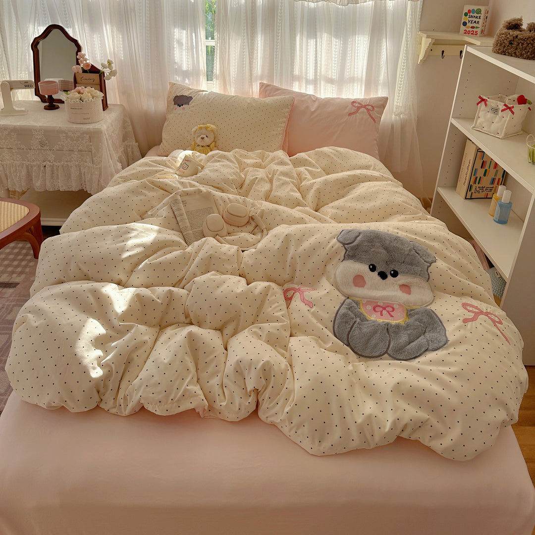 Playful Quilted Bed Cover Set