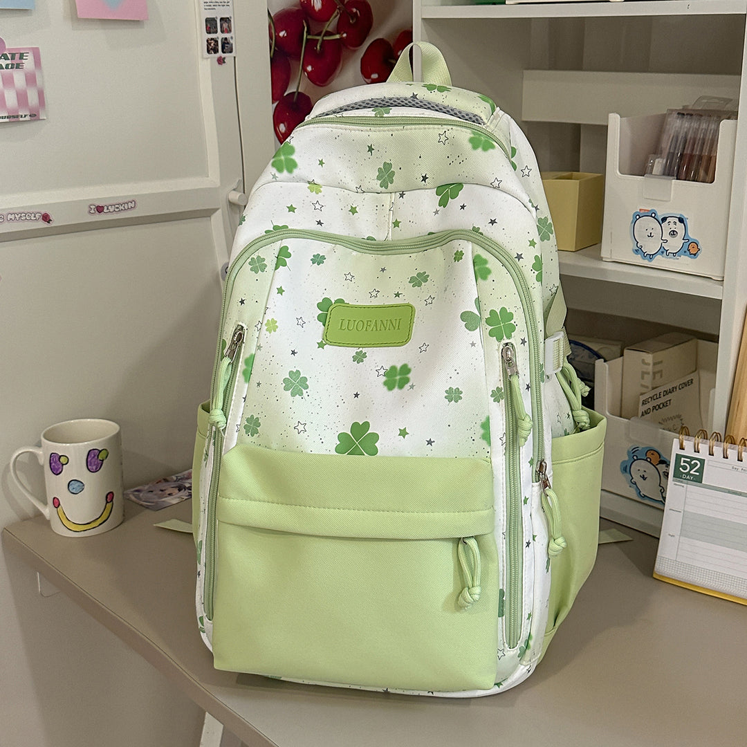 Stylish Floral Print Student Backpack Stornfield
