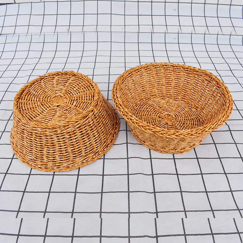 Decorative Handmade Wicker Fruit Bowl Stornfield