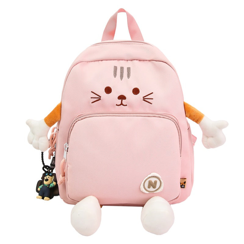 Plush Cat-Themed Backpack Stornfield