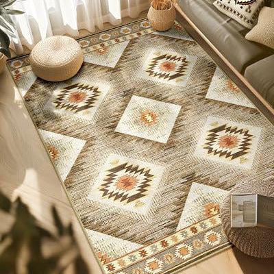 Geometric Pattern Area Rug  1791538637