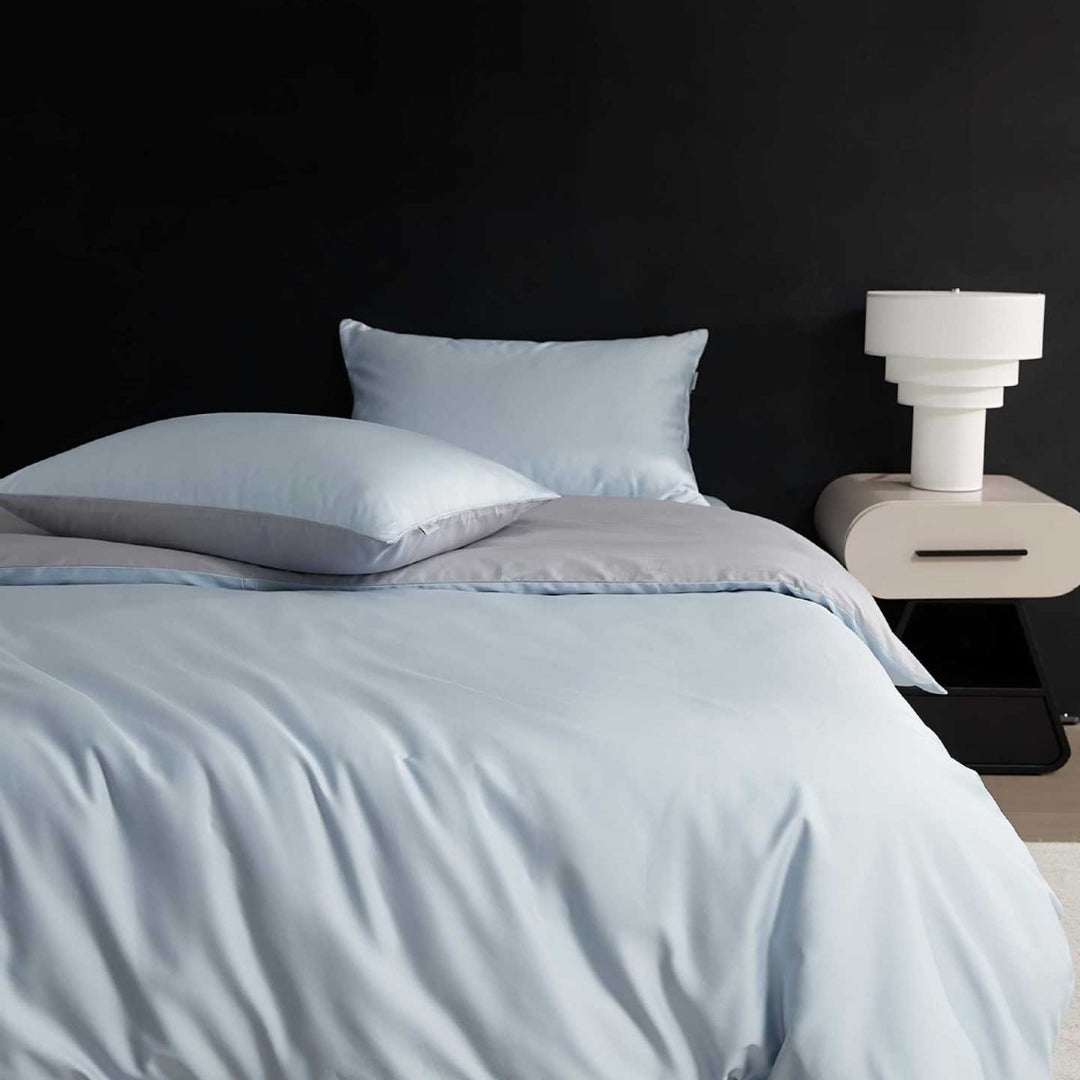 Reversible Premium Cotton Satin Bed Set with Silky Soft Finish