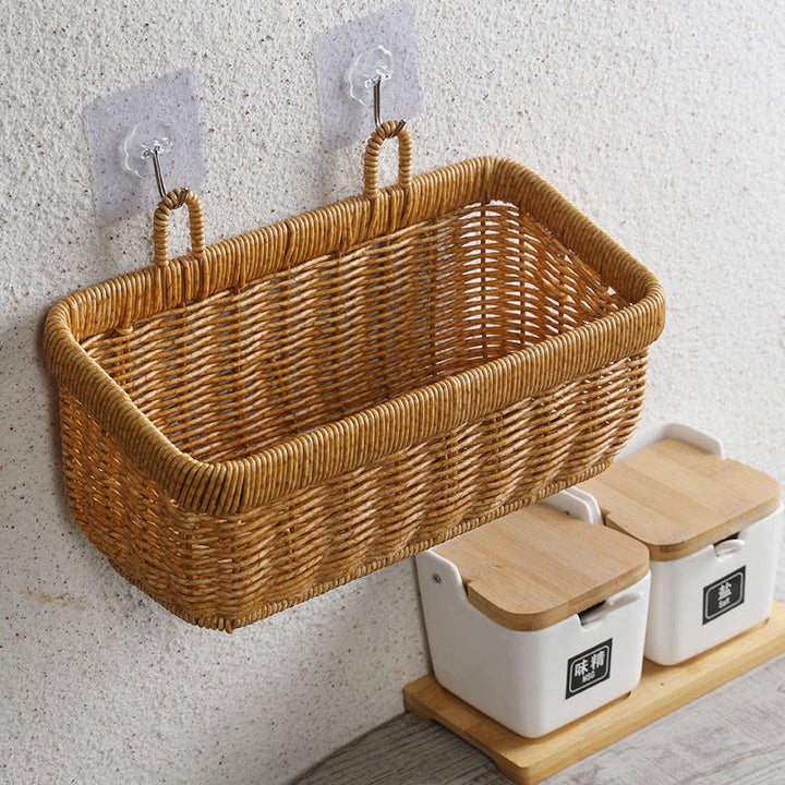 Handwoven Multi-Compartment Storage Basket Stornfield
