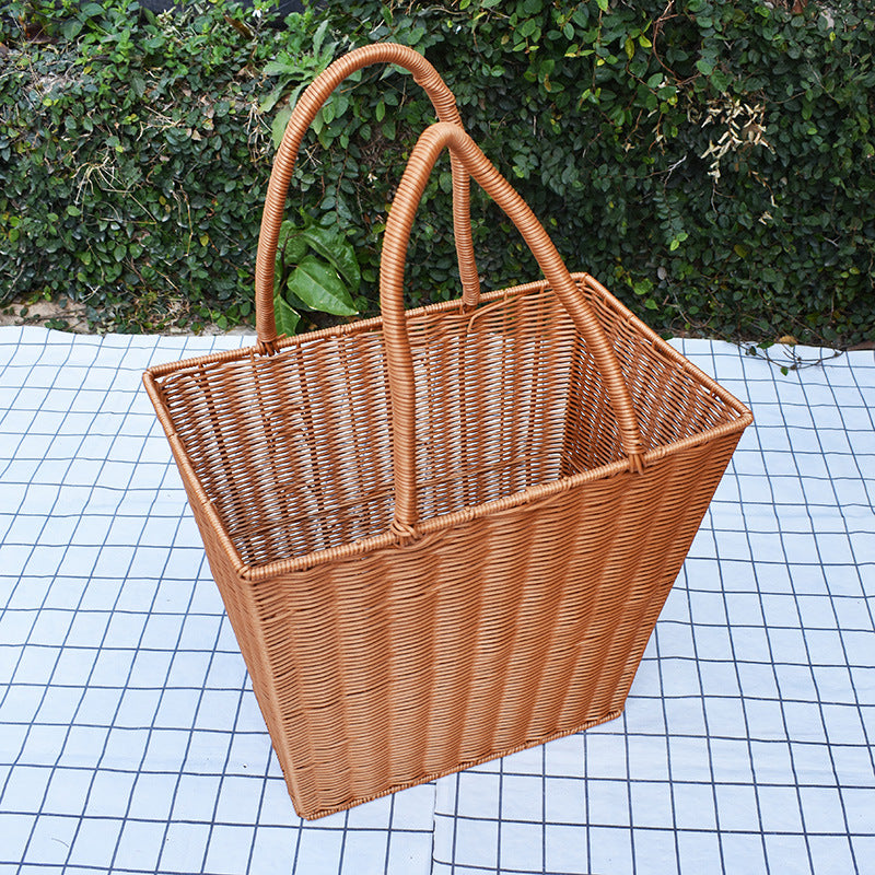 Stylish Handwoven Storage Basket with Twin Handles Stornfield