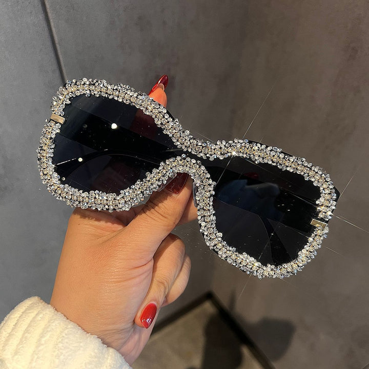 Women's Glamorous Sunglasses with Striking Crystal Frame Stornfield