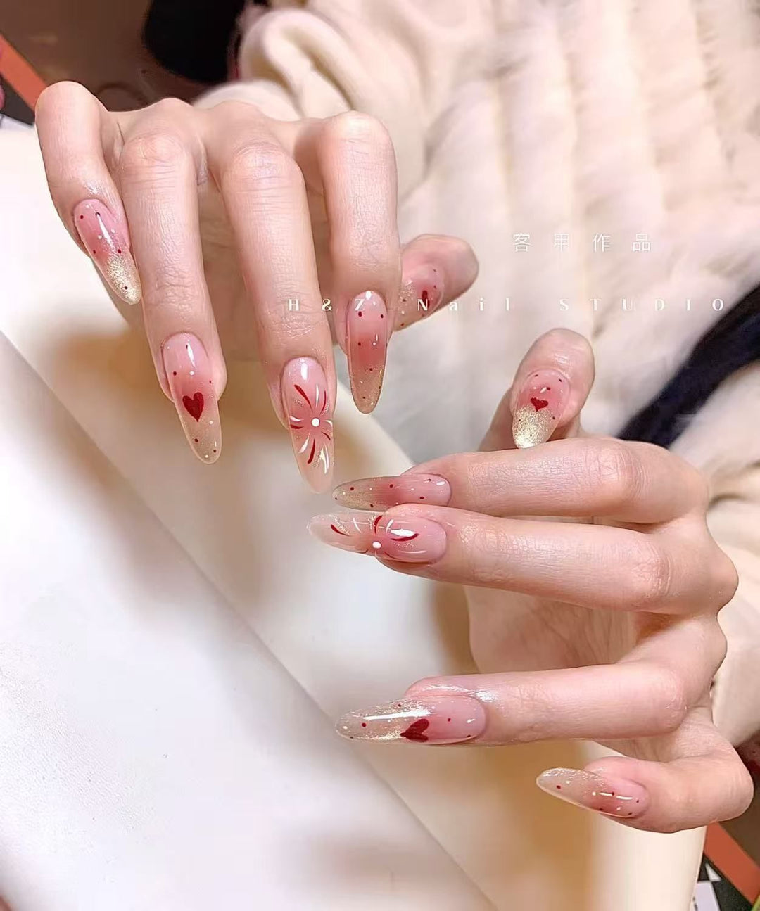 Artistic Gel Press-On Nail Set Stornfield