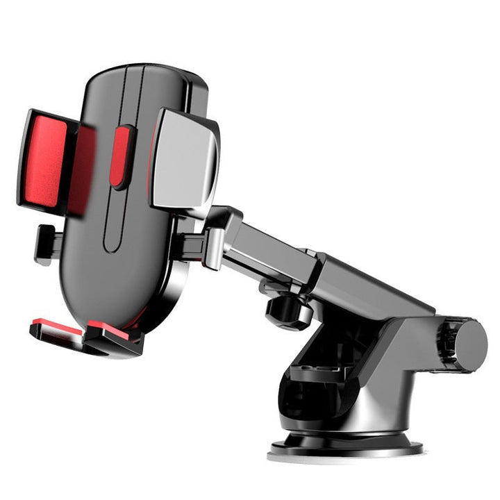 Adjustable telescopic suction car phone holder with full rotation gravity auto-lock Stornfield