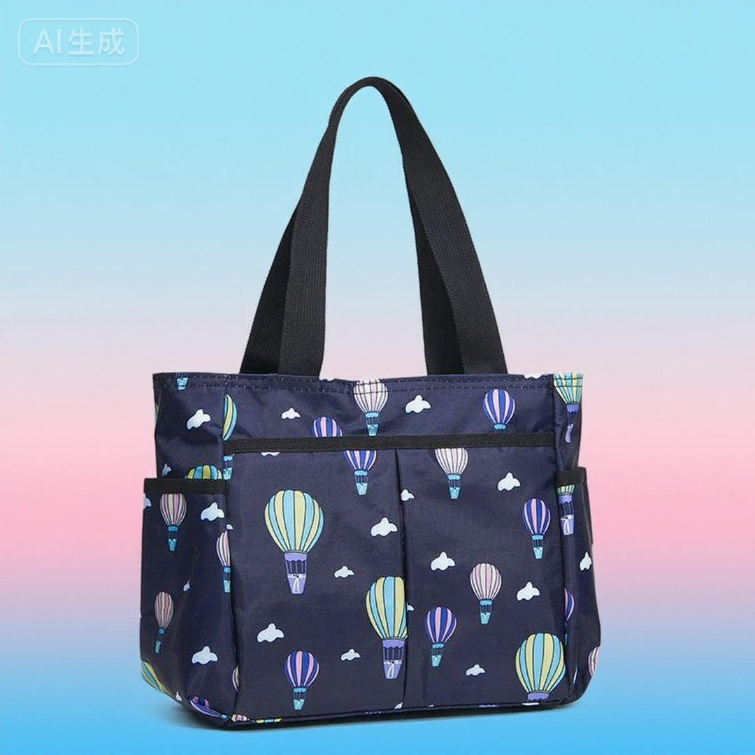 Stylish Striped Multi-Pocket Tote Bag Stornfield