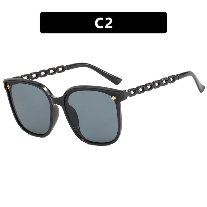 Ladies fashionable sunglasses with stylish chain accents Stornfield