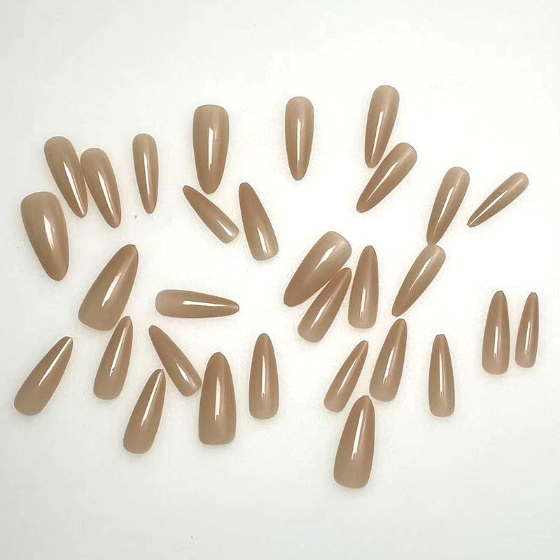 Elegant Glossy Almond-Shaped Acrylic Nails Stornfield