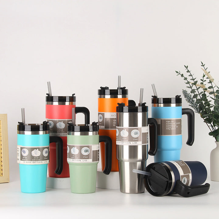 Unisex thermos mug with 3-in-1 drinking options Stornfield