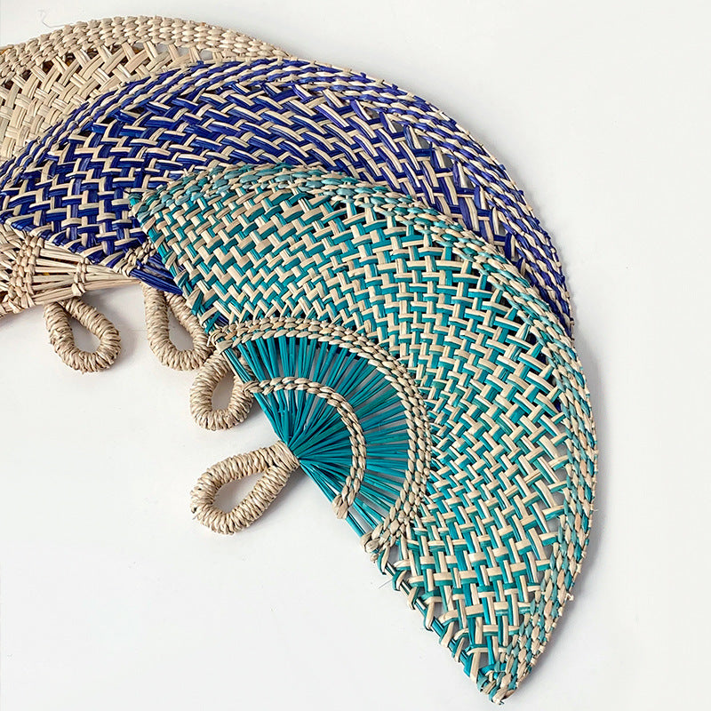Ladies hand-woven fan made of natural material Stornfield